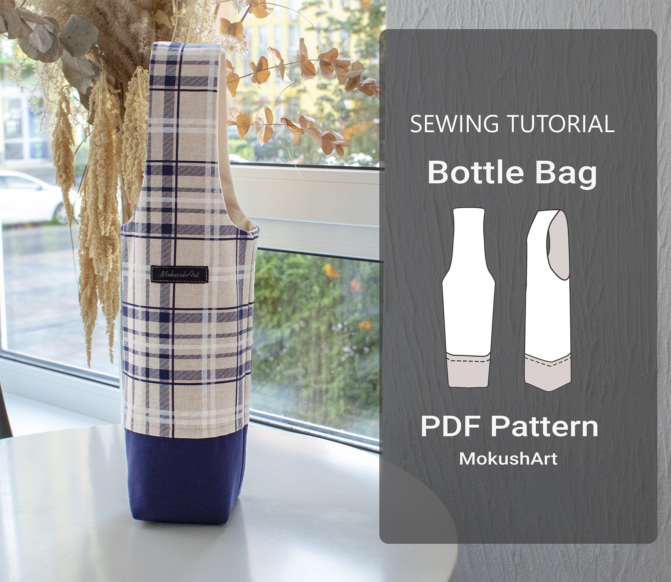 Bottle bag patterns – MokushArt - Main Image